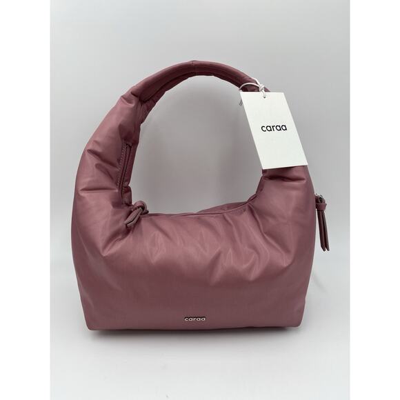 caraa Handbags - NWT Caraa Bindle Small Nylon Hobo Bag Mesa Rose Pink Free People Clean Girl $95